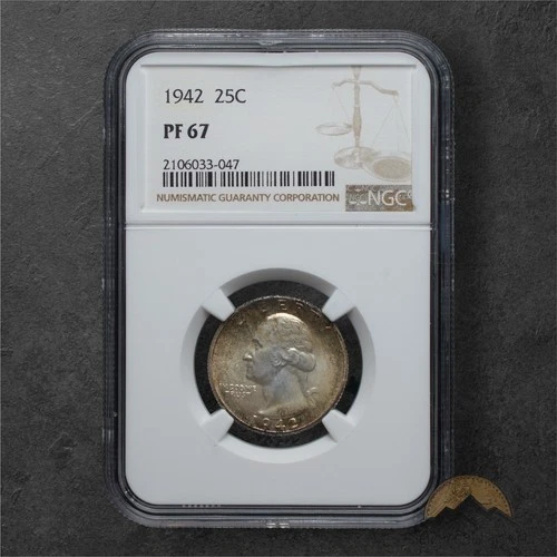 1942-P Washington Quarter Proof — photo from the most recent tracked eBay sale