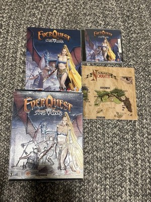 EverQuest Scars of Velious PC 2000 Expansion Pack Big Box Game Map Disk Manual