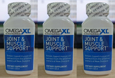 3X Omega XL 120 Capsules-Green Lipped Mussel Omega-3 Joint Relief Supplement USA
