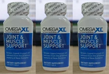 3X Omega XL 120 Capsules-Green Lipped Mussel Omega-3 Joint Relief Supplement USA