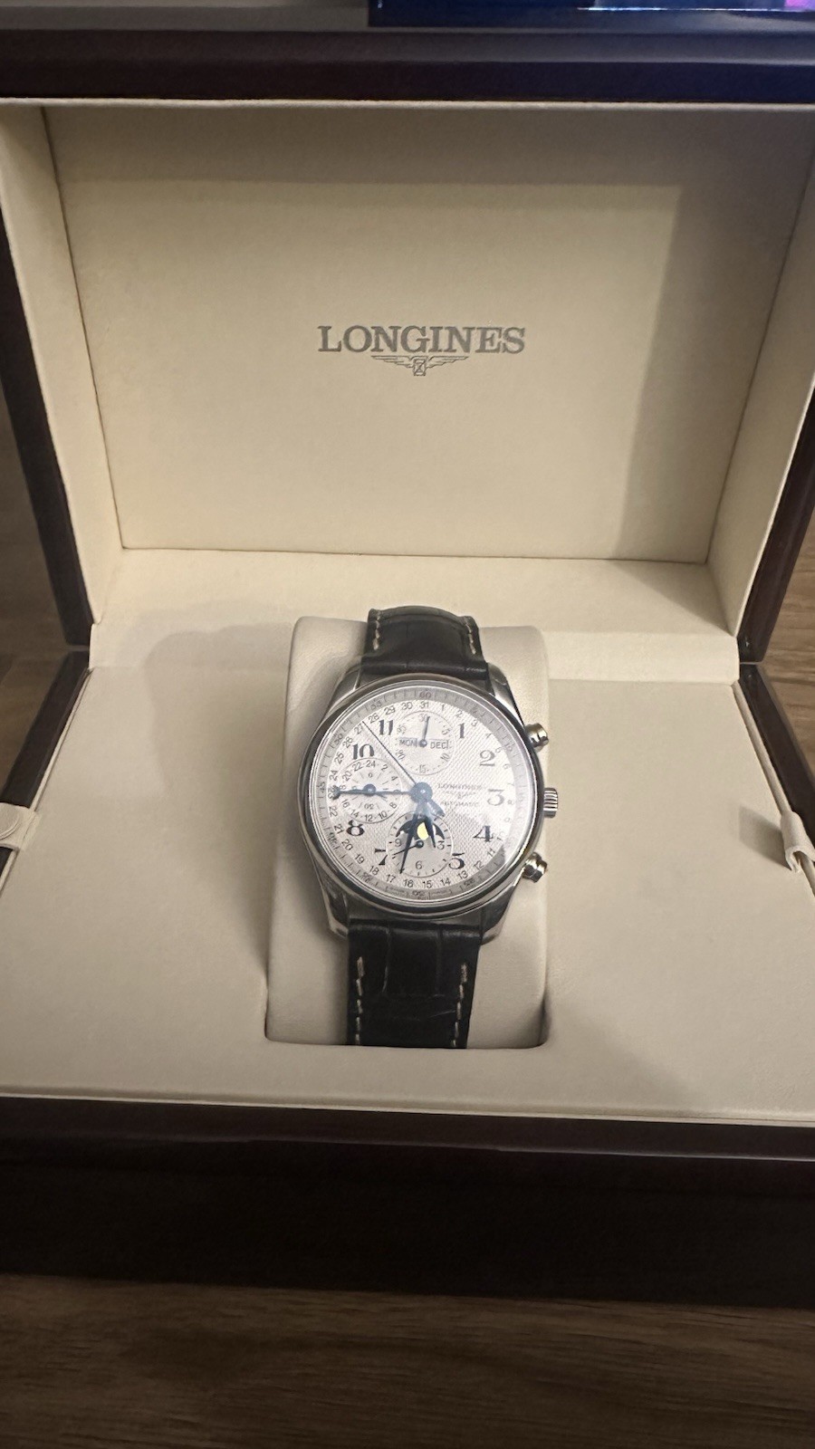 Longines Master Collection Chronograph Moonphase Automatic – Excellent Condition