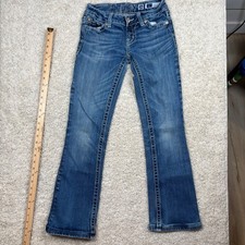 Miss Me Jeans Irene Bootcut Rhinestone Embellished Denim Size 26