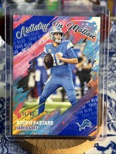 2025 Panini Rookies & Stars - Artistry In Motion Jared Goff #6 True Blue /49