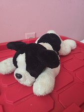 FAO Schwarz Boston Terrier Dog Puppy 16" Plush Stuffed Animal