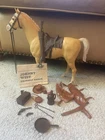 Vintage Marx Horse Johnny West Thunderbolt 1960's With Accessories