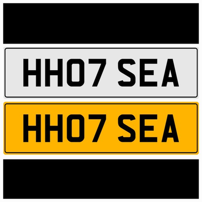 #ad HOT SEA SAIL BOAT FISH COD CRUISE SHIP PILOT PRIVATE REG NUMBER PLATE HH07 SEA GBP 448.99