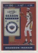 2019-20 Panini Contenders Optic Season Ticket Red Prizm Brandon Ingram #73 03rx