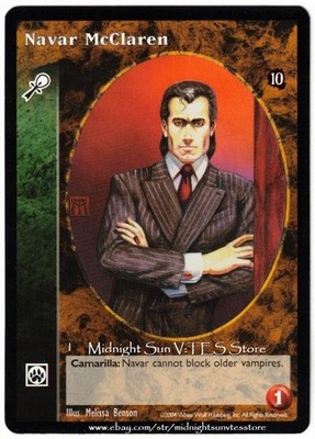 Navar McClaren Caitiff Tenth Anniversary V:TES VTES Vampire CCG