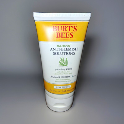 Burt's Bees Natural Anti-Blemish Solutions Pore Refining Scrub 4 oz