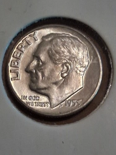 1955 D 90% Silver Roosevelt Dime - Gem BU (CP0007)