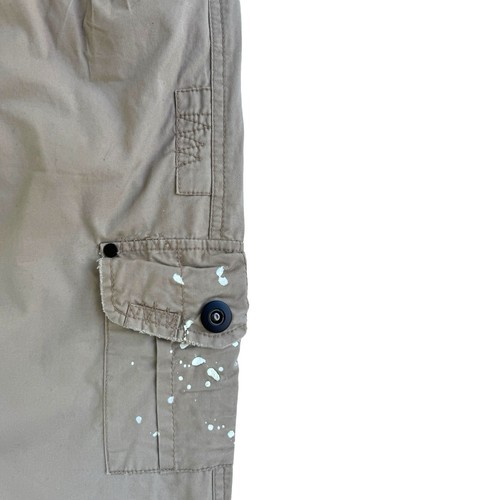 BKE Womens 25 0 SAM Convertible Cargo Pants Paint Splatter Cotton BEIGE SSL8800P - Picture 7 of 18