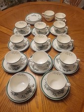 SET OF 11 -Spode Christmas Tree England Coffee or Tea Cups Saucers Plus Extras
