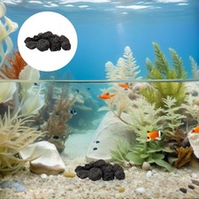 1 Pack Durable Black Volcanic Stone for Decorative Rocks and Fish Tank Use