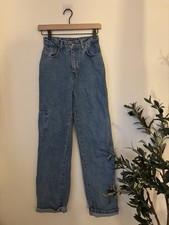 Jeans de carpintero vintage Y2K cintura alta holgados años 90 grunge denim para mujer