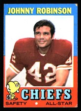 1971 Topps #88 Johnny Robinson All-Stars Kansas City Chiefs VG
