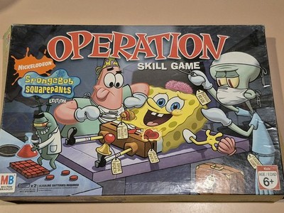 2007 SpongeBob Squarepants Edition OPERATION Skill Game by MB Complete