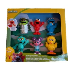 6-Pc New Neighborhood Friends Sesame Street Poseable Figures