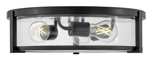 Hinkley Lighting 3243 Lowell 3 Light 16"W Flush Mount Drum - Bronze - Picture 9 of 12