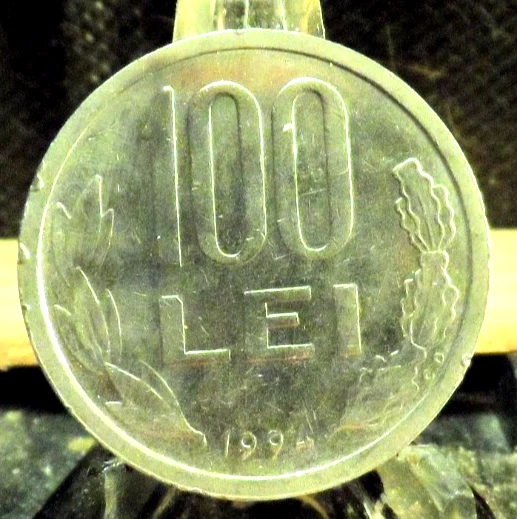 CIRCULATED 1994 100 LEI ROMANIAN COIN(103125)#2 - Image 3 of 4