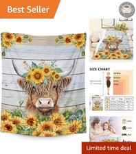 Cute Cow Throw Blanket - 50x40 Inch Personalized Flannel Gift for Women