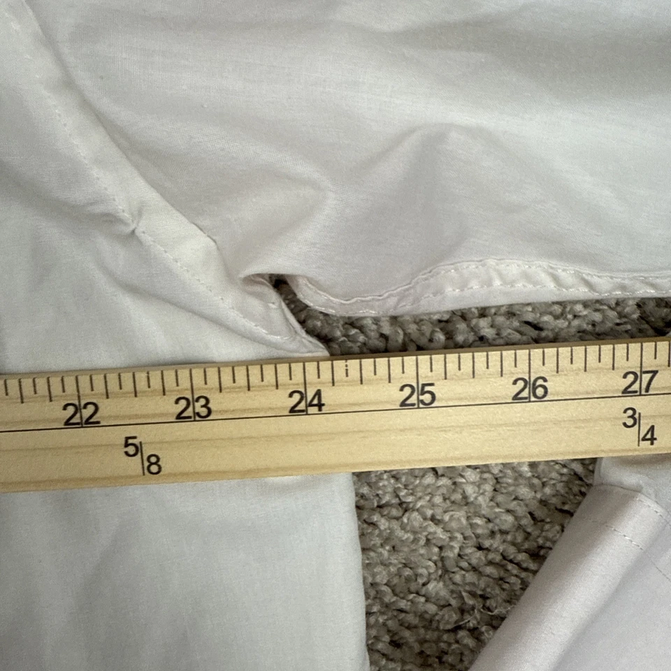 Camisa de vestir Daniel Ellissa para hombre 17 1/2 marfil liso con puños convertibles 34-35 Foto 4 de 4