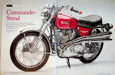 Motorrad Classic 1679) Norton Commando 750 S mit 59PS in einer seltenen Vorstell