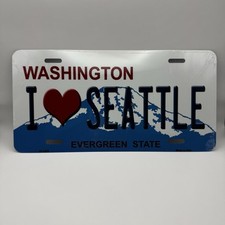 Seattle Washington Novelty Metal Novelty License Plate 12X6 Made In USA