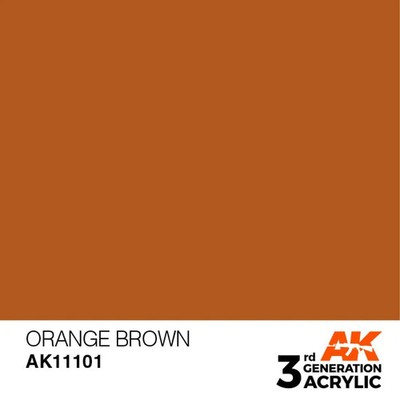 AK Interactive 3rd Gen Acrylic AK11101 Orange Brown 17ml