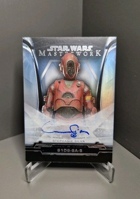 Topps Star Wars Auto Masterwork 2019 S1D6-SA-5 /50 On Card A-SIL Stephanie Silva