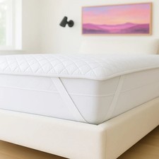 Quilted Waterproof Mattress Cover Pad Protector Cooling Breathable Fitted Topper