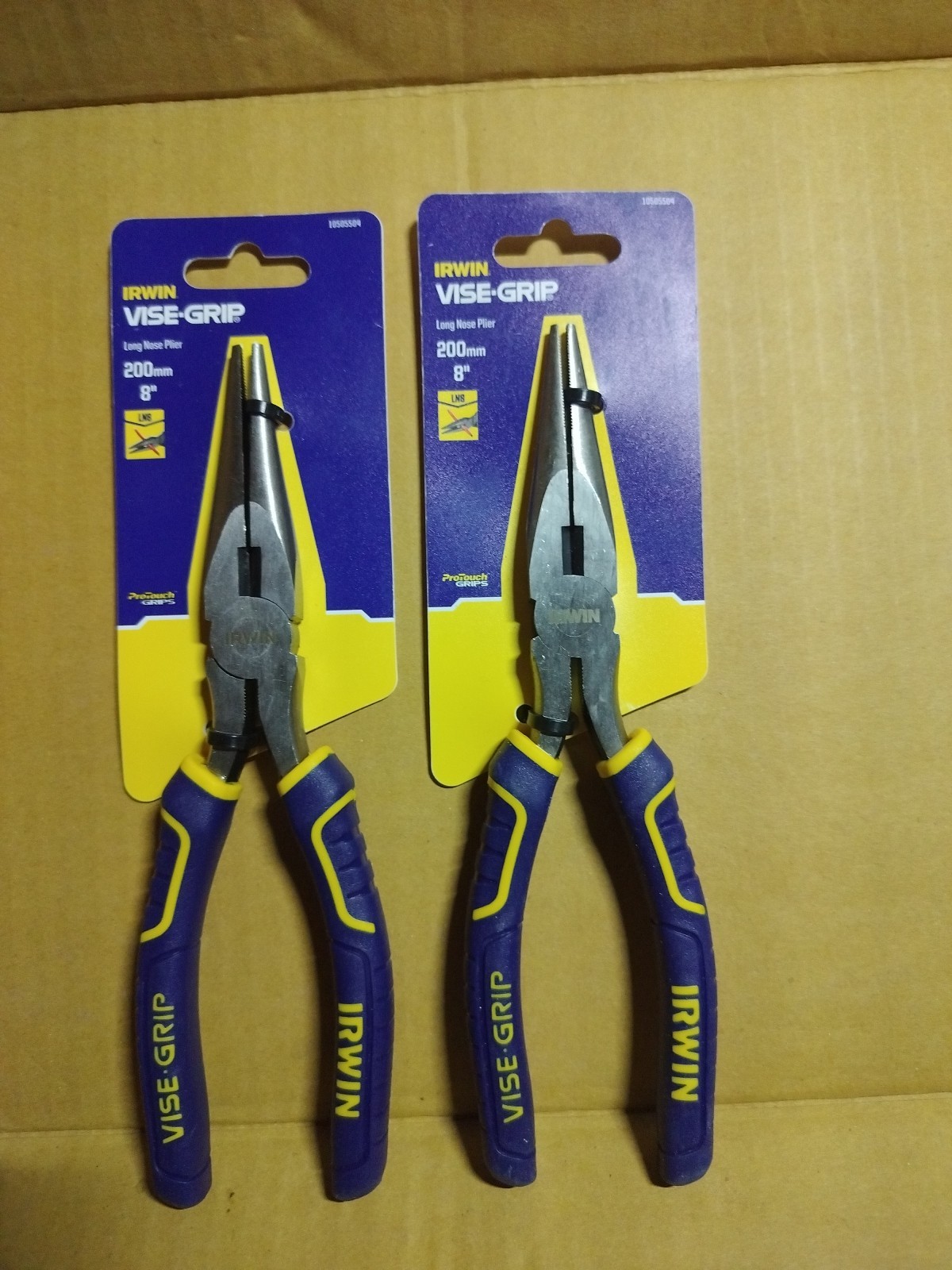 Irwin Vise-Grip 8"" Long Nose Pliers ProTouch Grips Hardened Steel Jaws 10505504 - Image 8