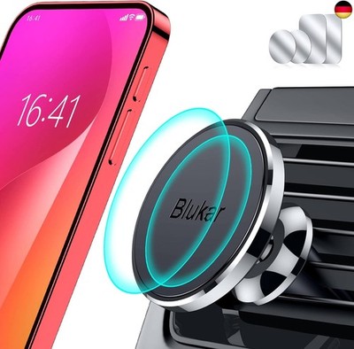Blukar Handyhalterung Auto Lüftung, Universale 360° Magnetisch KFZ Handyhalter A