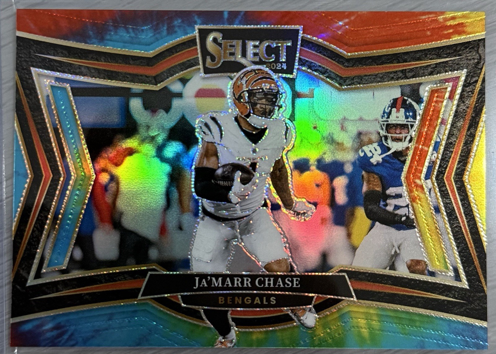 2024 Select Ja'Marr Chase Tie-Dye Prizm Field Level /25 Bengals 👑Triple Crown👑
