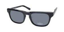 NEW FLEXON SHINOLA 1502S SUNGLASSES FULL-RIM BLACK SQUARE 52-20-145 001 PLASTIC