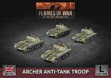 British: Archer Anti-Tank Troop - Flames of War Late War - Brand New, Sealed