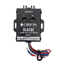 Orion OLH28C 2-Channel High-to-Low Converter Speaker Wire to RCA Line Output,