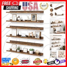 Floating Shelves for Wall, 35.5 Inch Shelves for Decor Storage Set of 6, Wall...