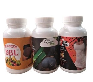 3 Bottles BBL +Black Maca +7DAYS  Maximum Butt & Hips Growth Pills