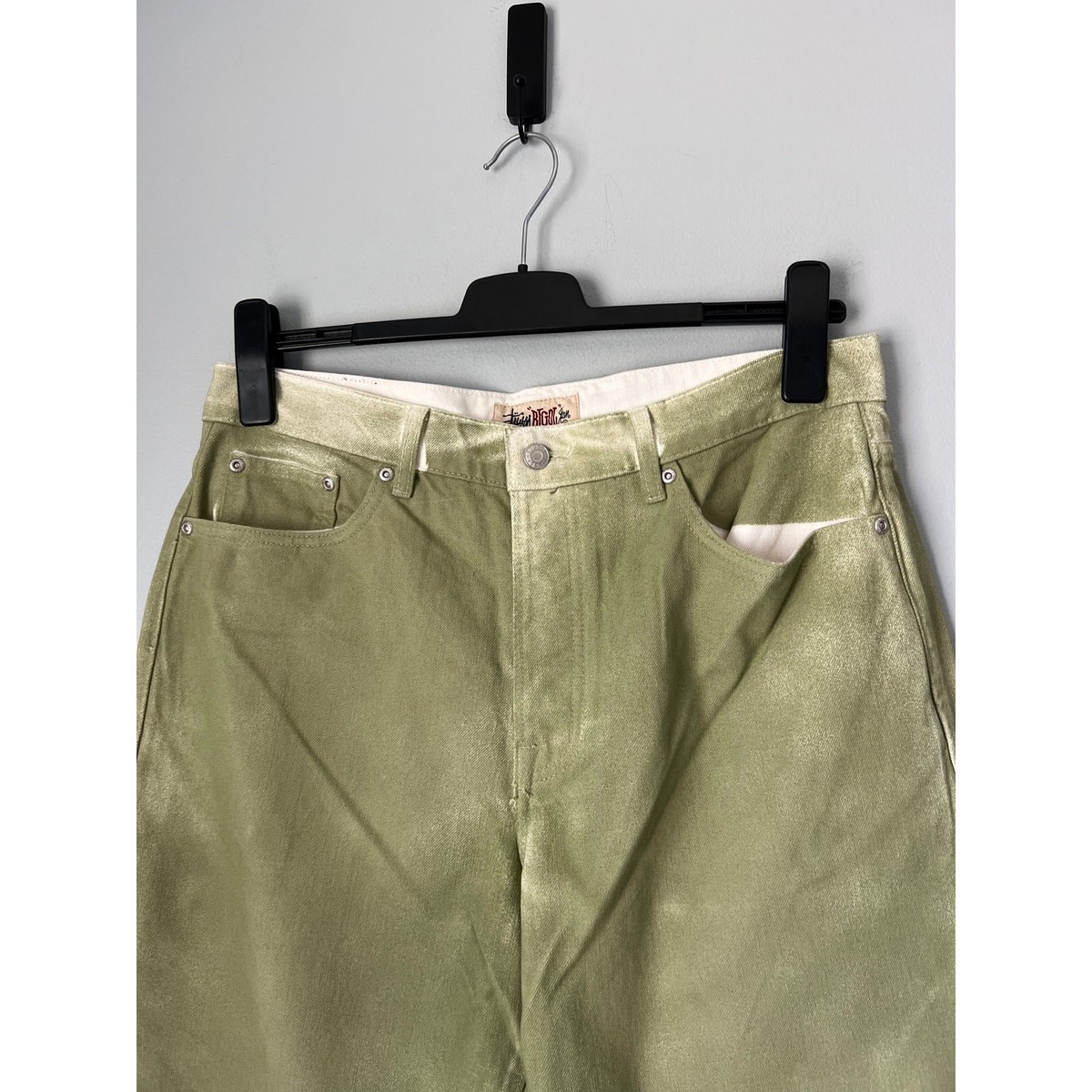 Stussy Big Ol Jeans - Size 32 - Olive Spray Dye - NEW | eBay
