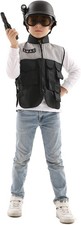 Forever Young Kids Children's SWAT Police Military Armed Cop Fancy Dress Costume