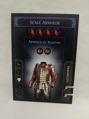 *Punched* Path Of Exile Exilecon Scale Armour Of Blazing Magic Trading Card
