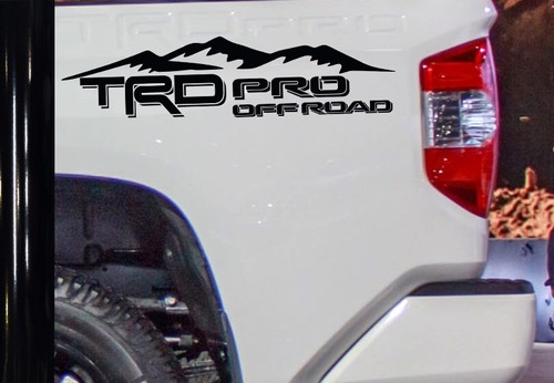TRD Pro Off Road Vinyl Decal Sticker for Toyota Tacoma Tundra Truck bedside - Foto 2 di 18