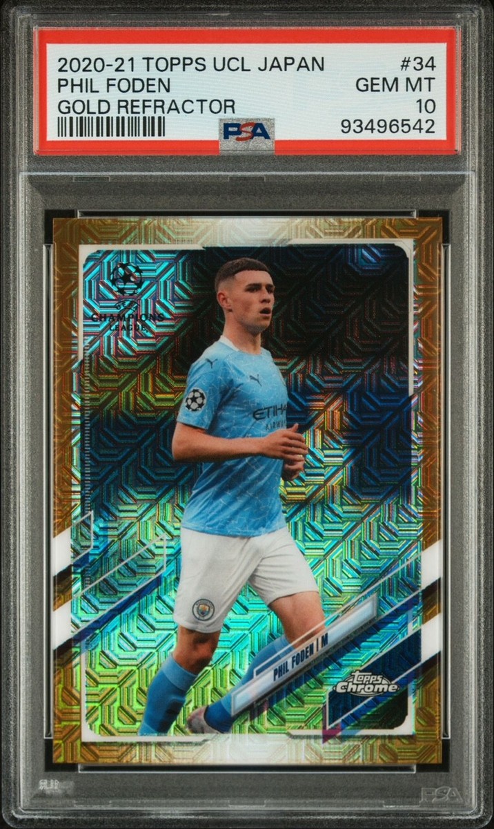 その他 2020 Phil Foden Topps Chrome Speckle 2022-23 Topps Chrome UCL Manchester City Phil Foden Blue