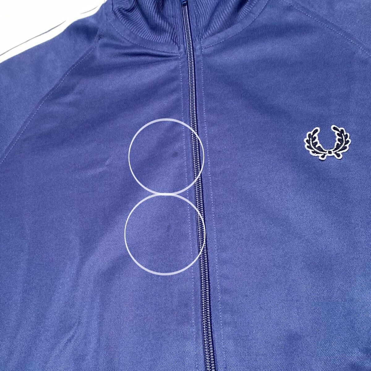 Fred Perry Blue Full Zip Track Jacket Mens Medium M Fred Perry Blue Full Zip Track Jacket Mens Medium M