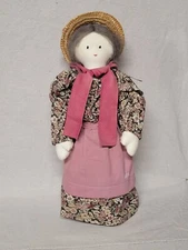 Vintage Doll Weighted Stuffed Decor Farmhouse Cottage Core Grandma Core