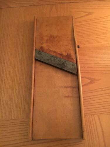 Mandelet Gemüseschneider Schneider Vintage Zerkleinerer Holzrahmen