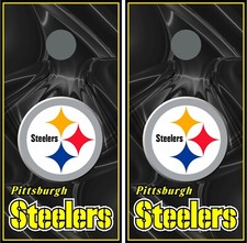 steelers 0104 cornhole board vinyl wraps