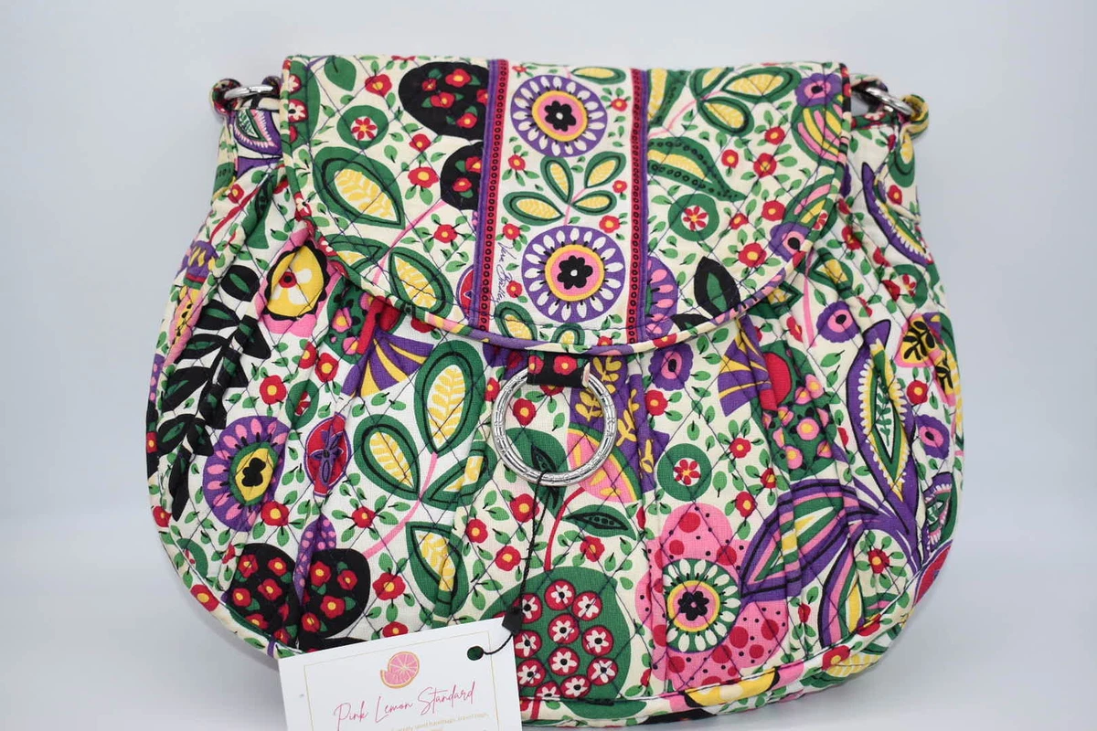 Vera Bradley Saddle Up Crossbody Bag in Viva La Vera Pattern | eBay