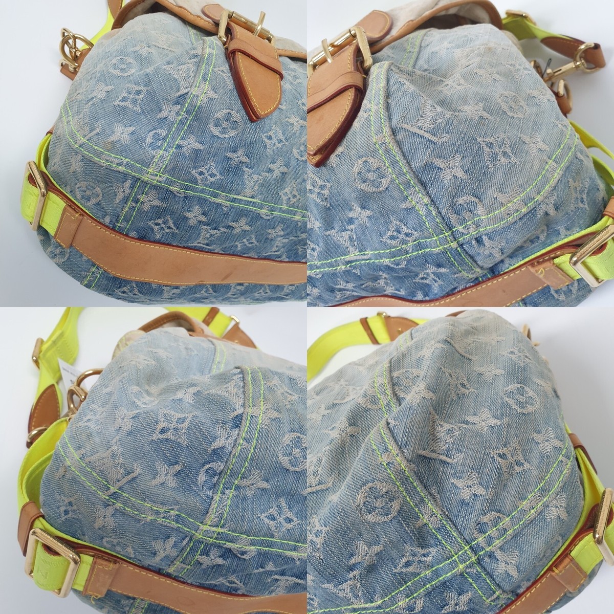 NO TARIFF Auth Louis Vuitton Sunrise Denim Monogram Genuine