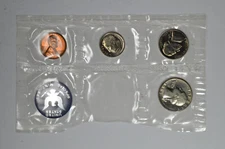 1965 SMS Set Coins 1C 5C 10C 25C in Mint Cellophane